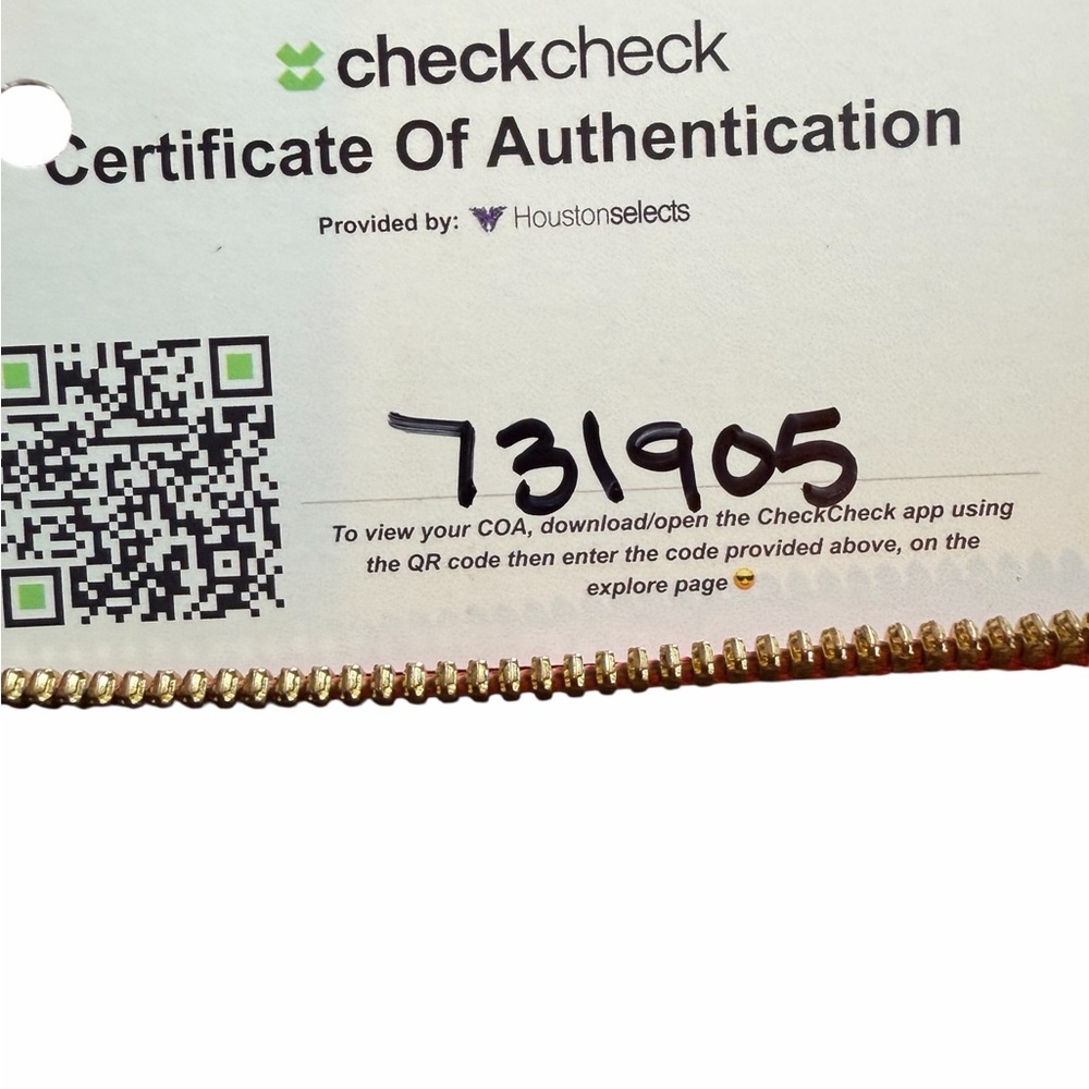 Authentic MCM Pink Studded Python Print Visetos Z… - image 5